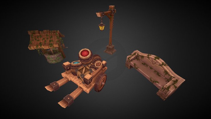 Medieval Props 3D Model