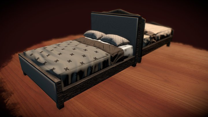 A bed tale 3D Model