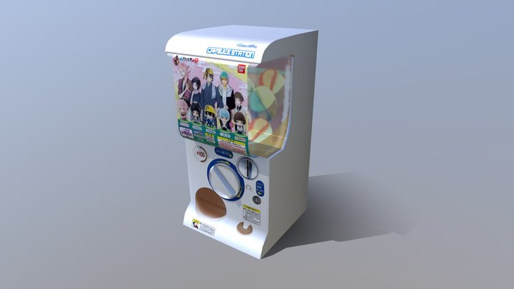 GACHA Japanese Capsule Toy 3D Model