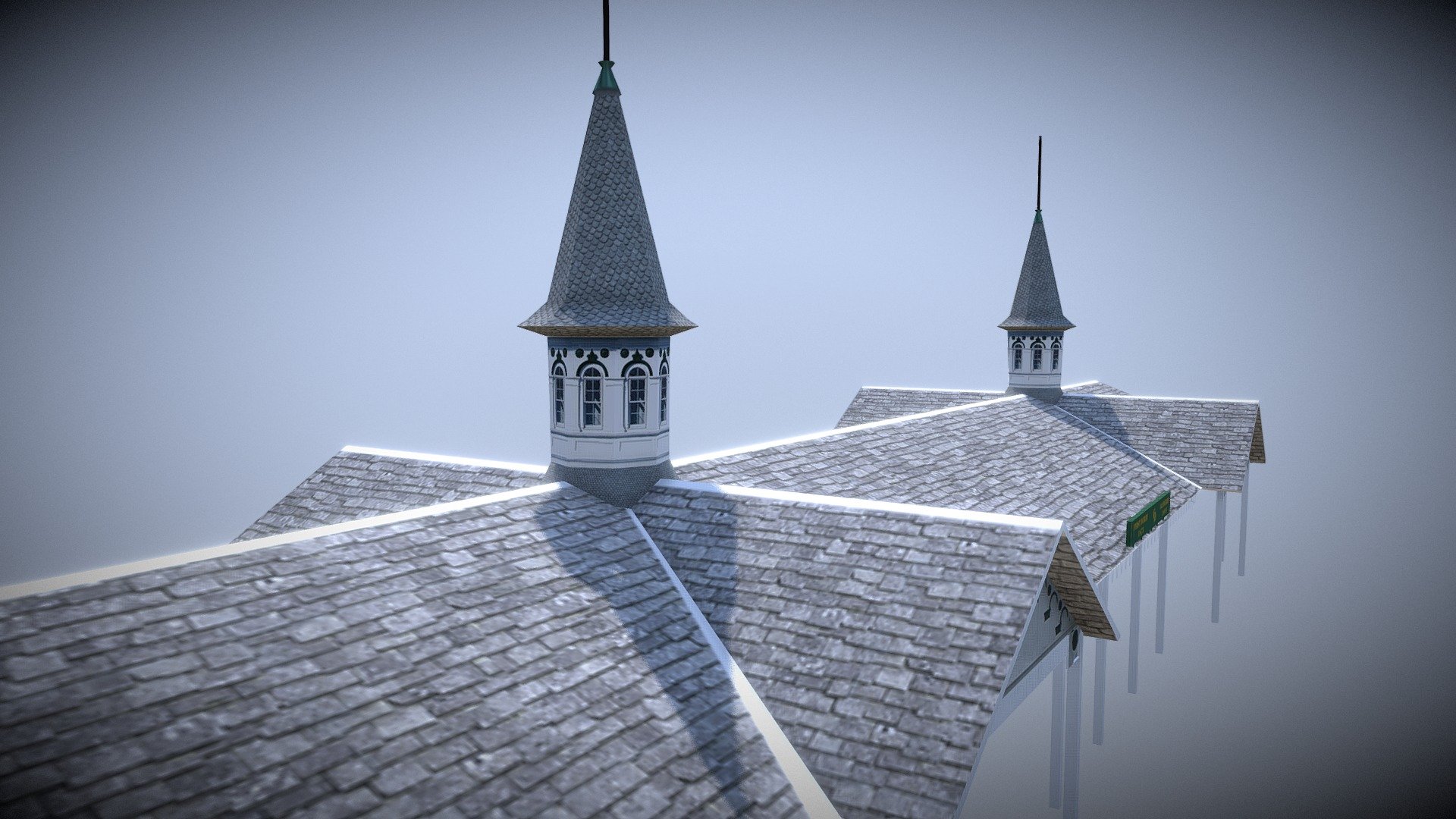 Twin Spires - 3D model by Grace Monsalvatge (@gracemonsalvatge ...