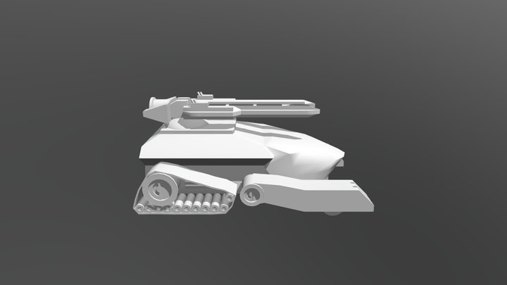 T67 Manticore Rain Gun Tank 3D Model