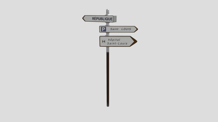 sign_03 3D Model
