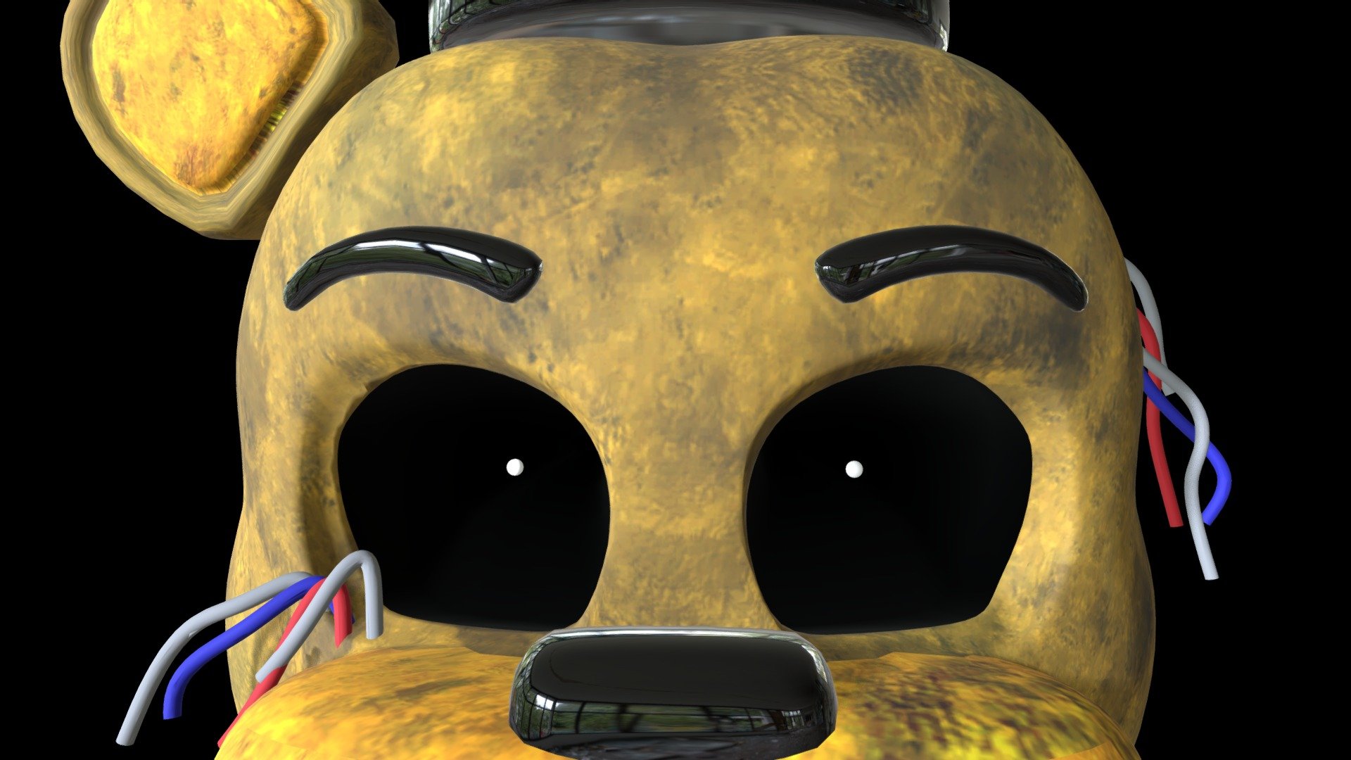 fnaf golden freddy head