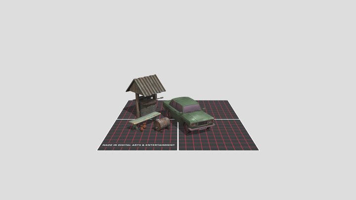 DAE 5 Finished props - Grandma's House 3D Model