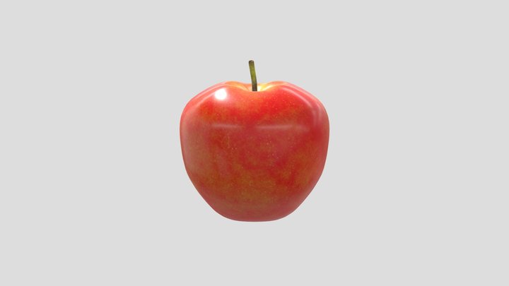 Red Apple 3D Model