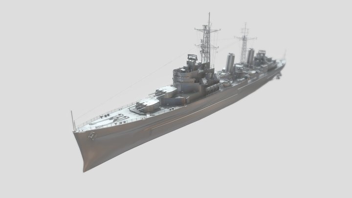 HMS Belfast 3D Model