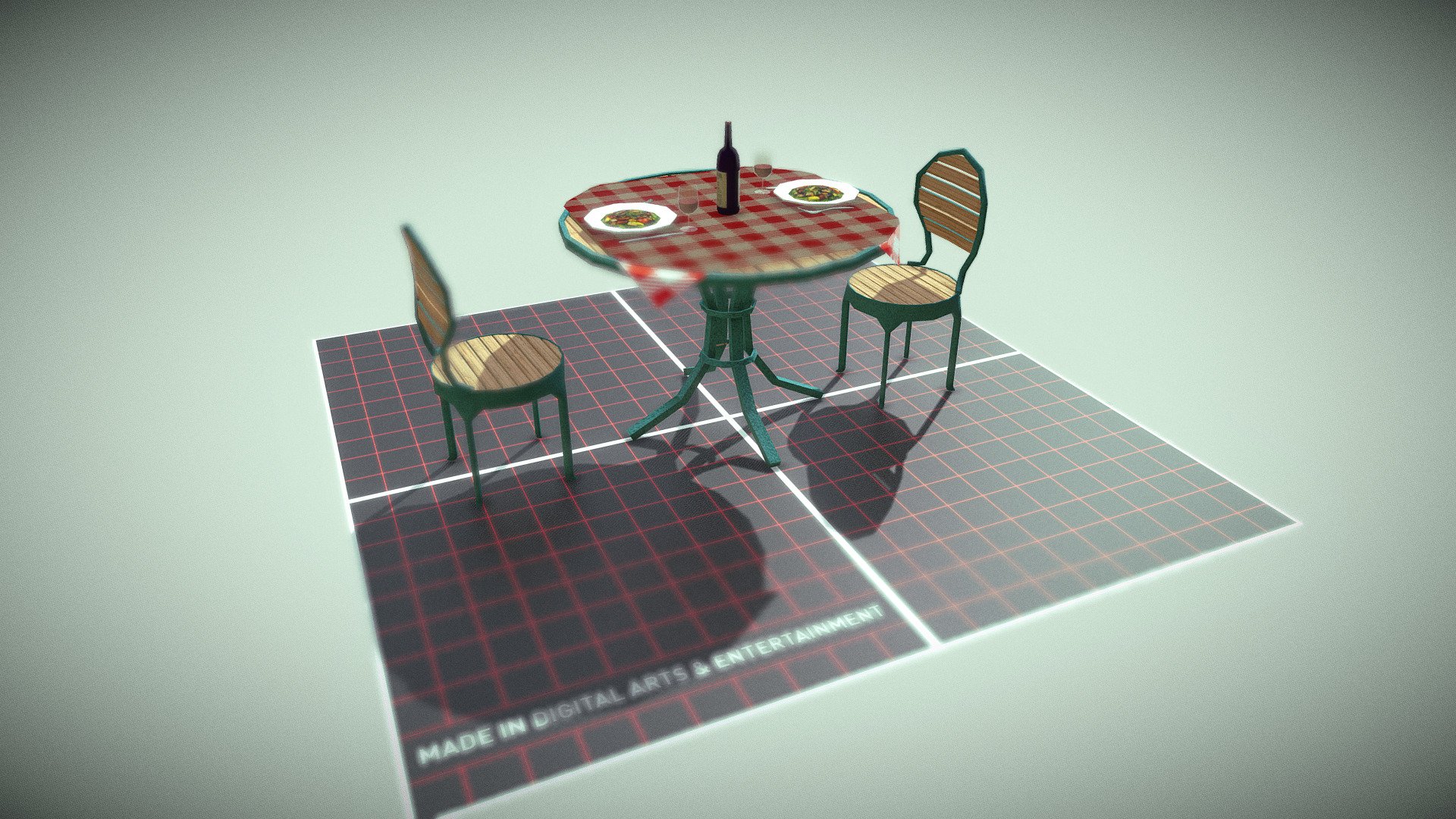 Table and chair
