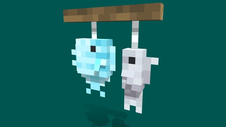 EverShell - Hanging fishes 3D Model