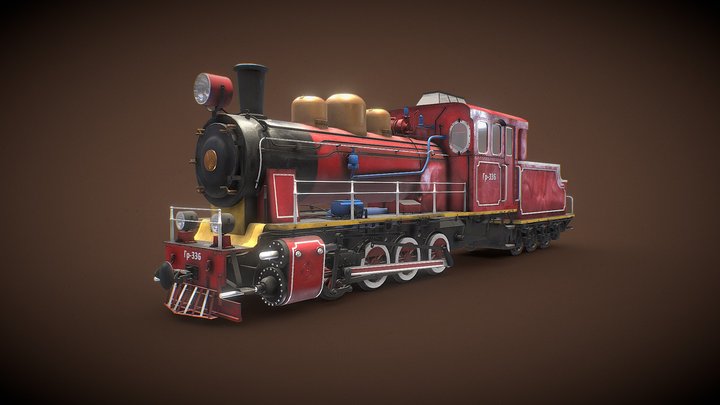Локомотив київської дитячої залізниці 3D Model