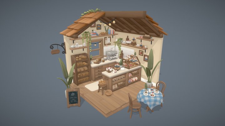 Café 3D Model