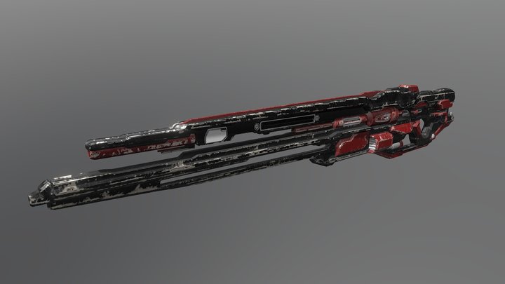 Halo - Forerunner Sniper Rifle 3D Model