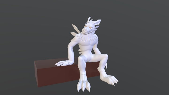 Wargarurumon sculpt 3D Model