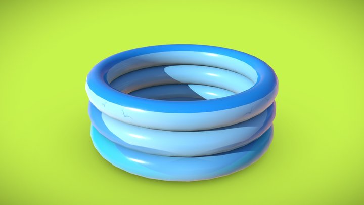Ring Pool Inflatable For Children 3D Model