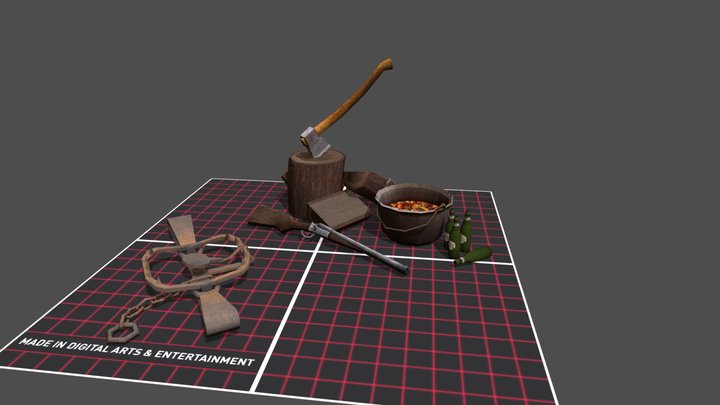 DAE 5 Finished props - Forest Loner 3D Model