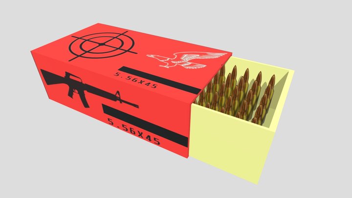 Ammo box 5.56x45 3D Model