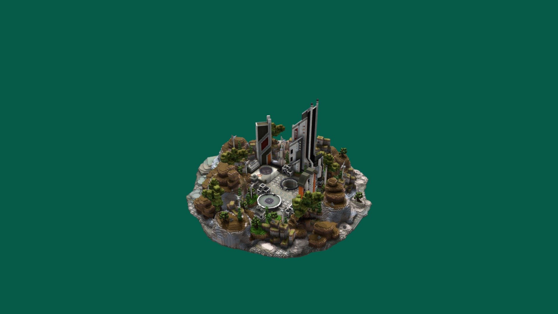 PixelMine | Space Station Spawn - 3D model by PixelMine [74c9f75 ...