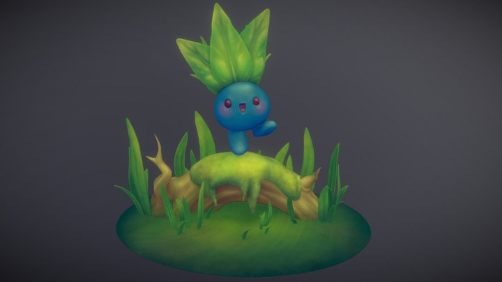A Very Happy Plant 3D Model