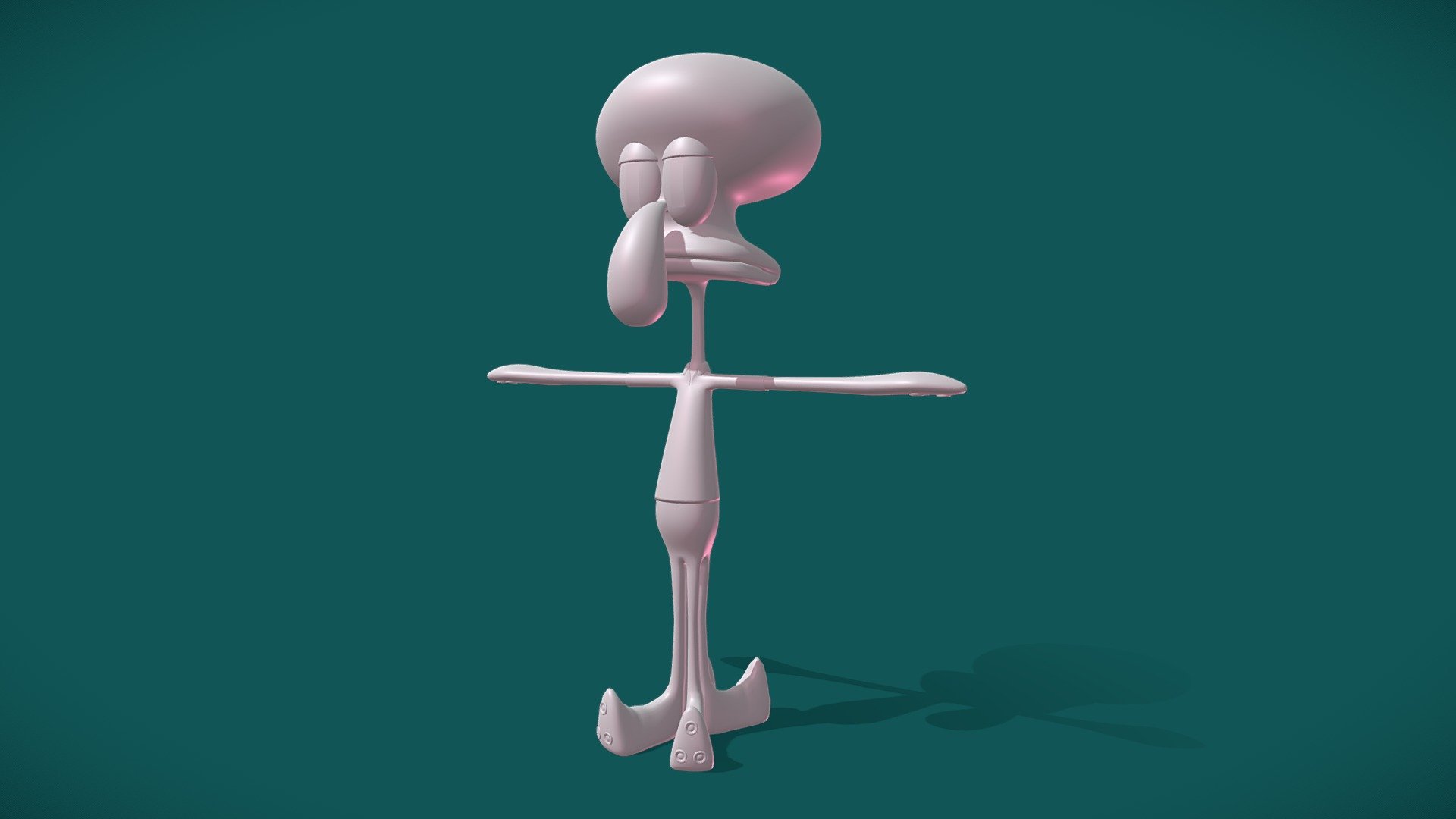 Squidward Tentacles - 3D model by Cinquez [74cc36d] - Sketchfab