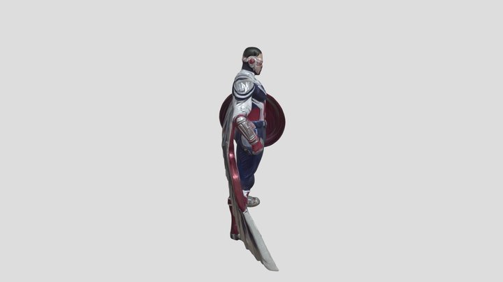 Captain America 3D Model