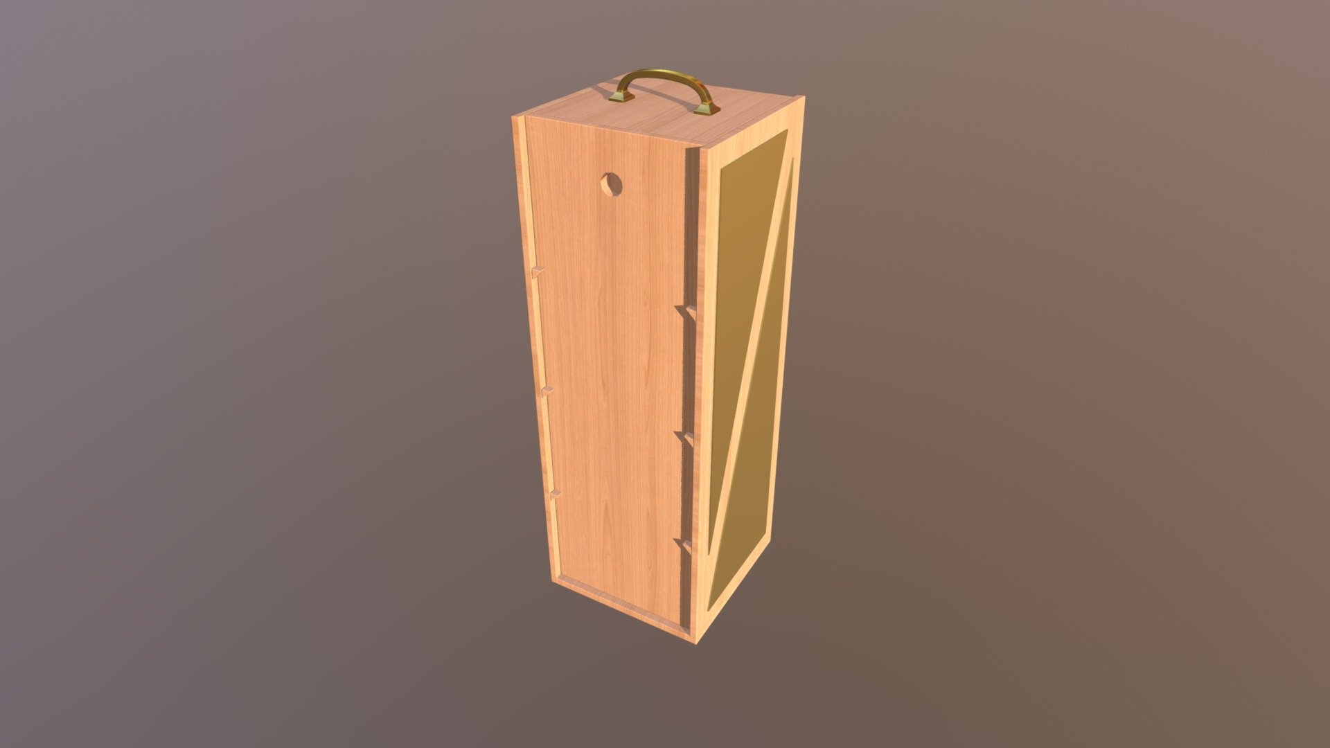 Natural Wood Sliding Cabinet