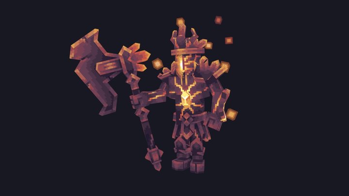 Magma knight 3D Model
