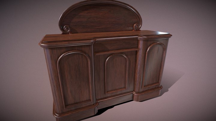 Victorian Sideboard 3D Model