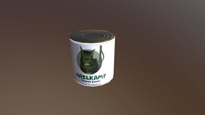 Canned Cat Food 3D Model