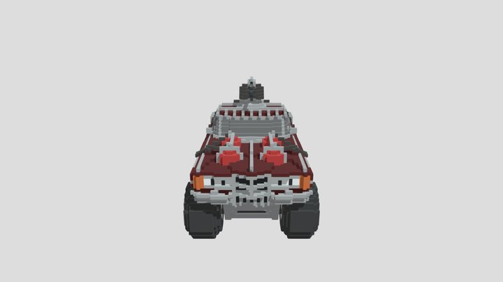 Voxel Car - 9 3D Model