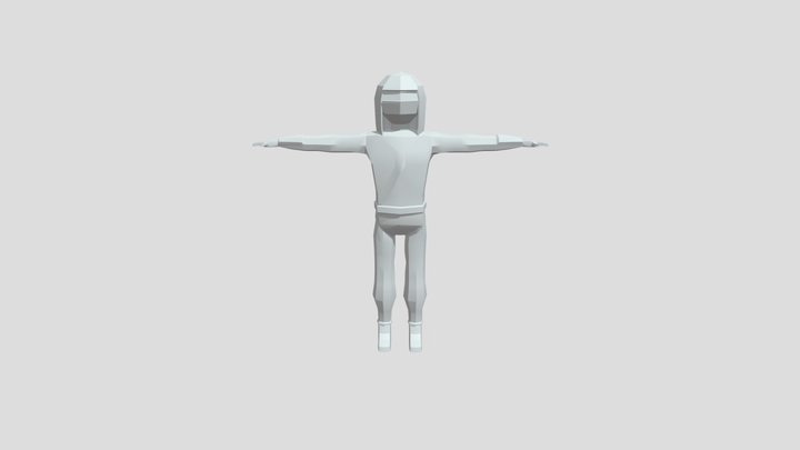 Modelo do Ninja LowPoly 3D Model
