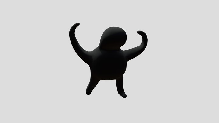 Cursed_Cat_Meme 3D Model