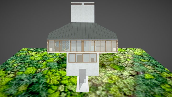 Frug House(1966) 1st scheme 3D Model