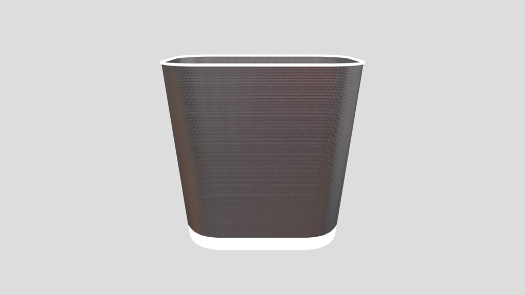 Trash Can With Paper Junk
