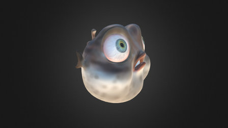 Jacques the Blowfish 3D Model