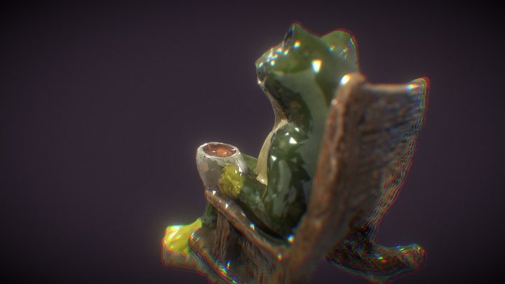 Dream Fuel | Froggy Rocking Chair 03072024 3D Model
