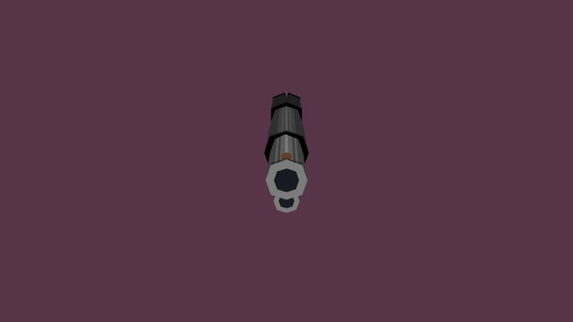 Shotgun Low Poly 3D Model