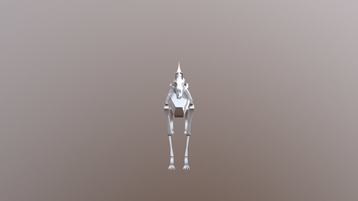 Cheetah Skeleton 3D Model