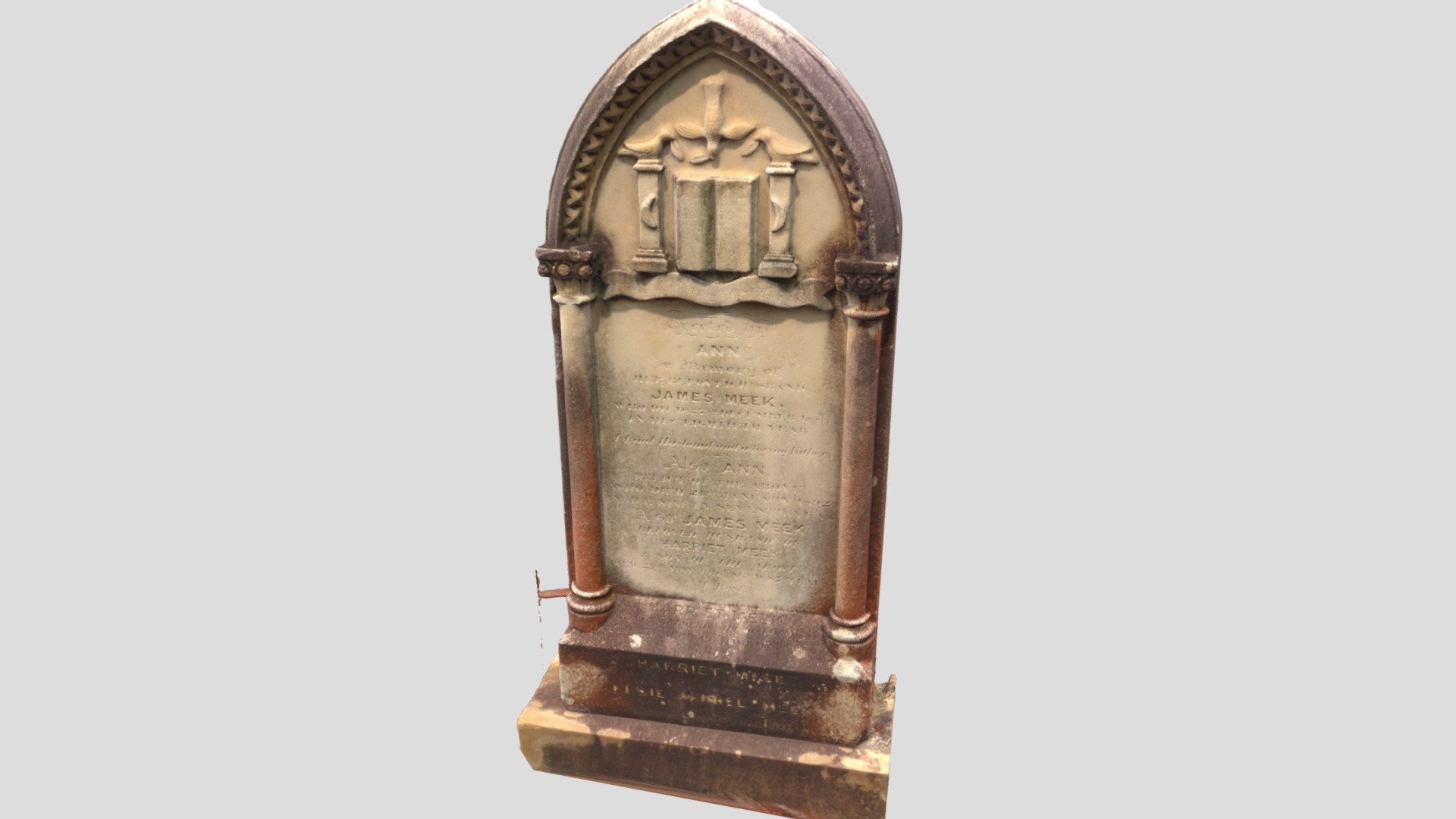 Carved headstone - Rookwood Cemetery  Sydney.
