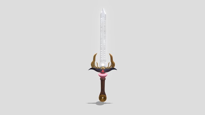 Glimmer, Golden Mageblade 3D Model
