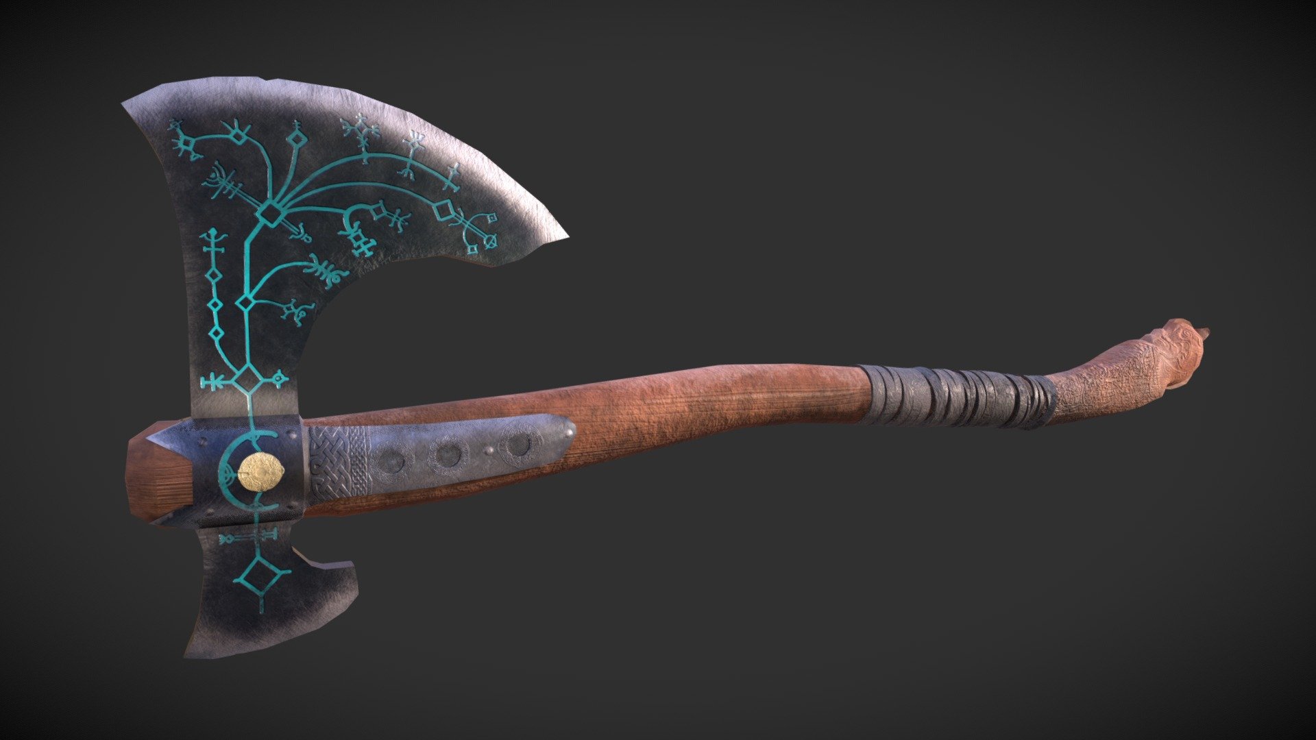 Kratos's Axe - God of War - 3D model by Robert Drysdale