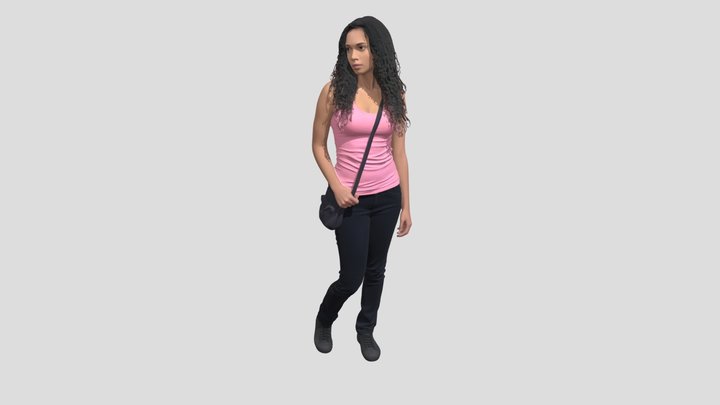 Casual Pink Tank Look – Modelo 3D gratuito STL