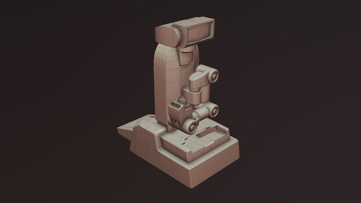 Fetch Robo 80s - Low Poly Check 3D Model