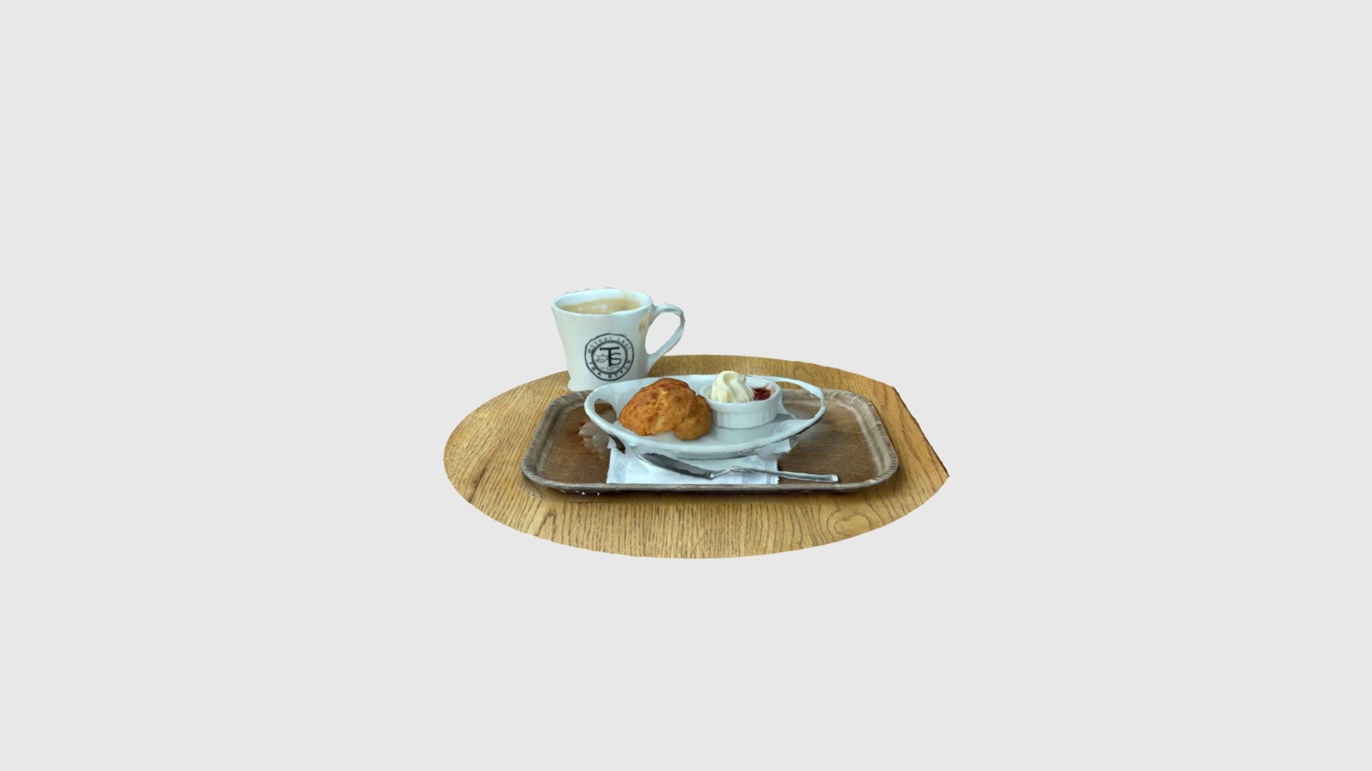 Scone and royal milk tea combo @ Mother Leaf Te…