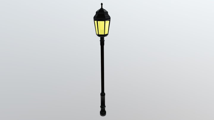 Classic Outdoors Street Light Lamp Post 3D Model