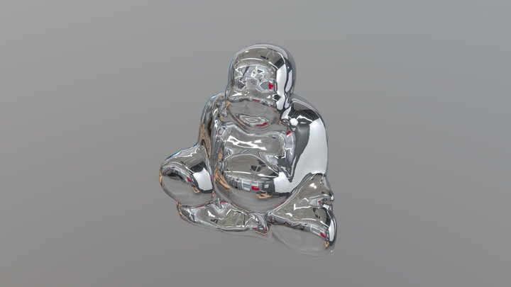 Metal Buda 3D Model