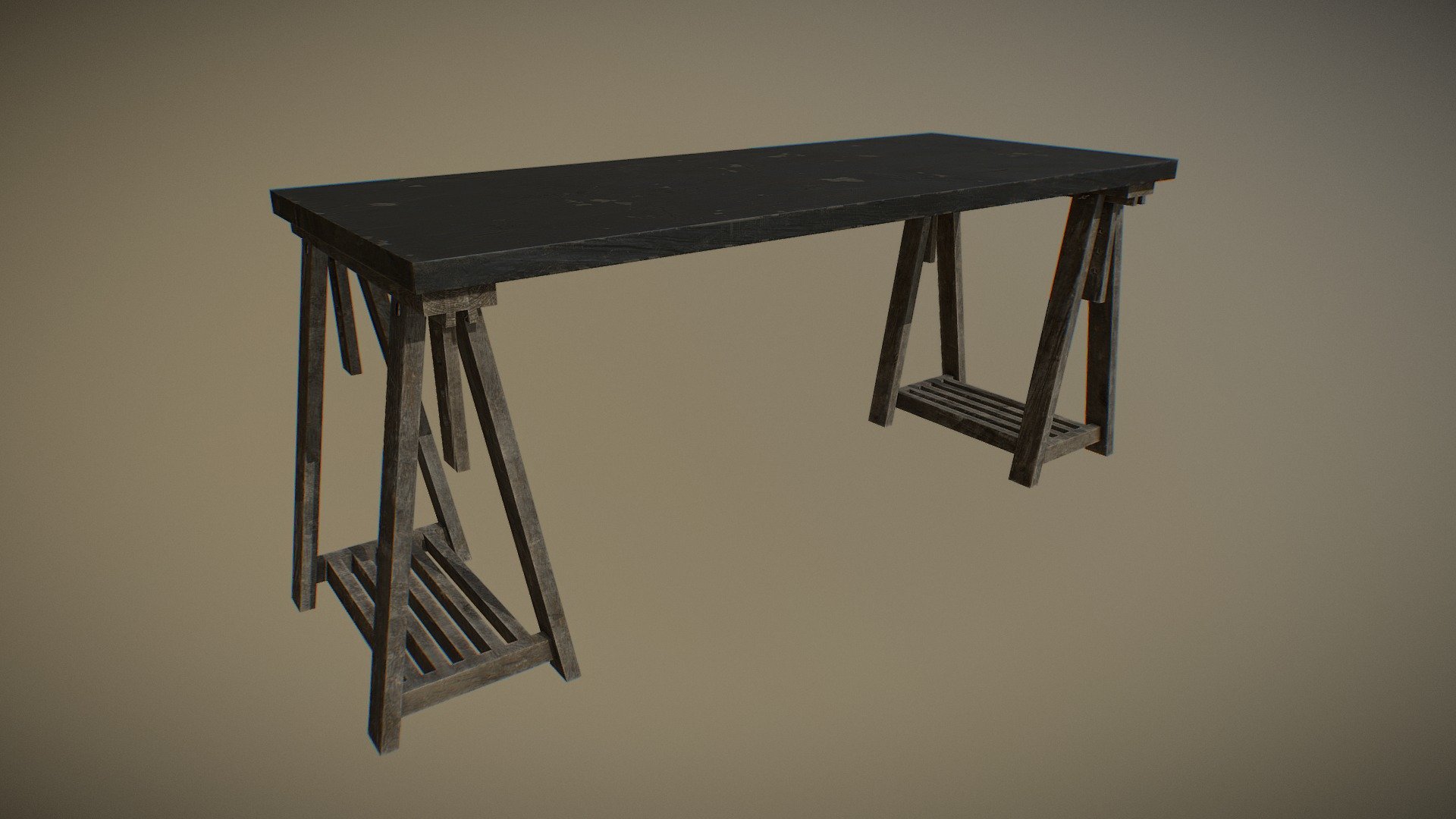 Desk & trestles