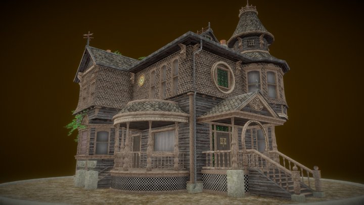 Forgotten Grand Victorian Mansion 3D Model