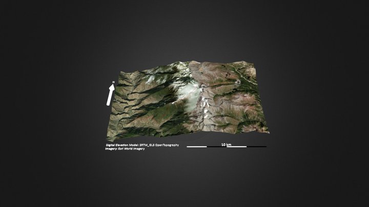 白芒雪山 – Modèle 3D gratuit STL