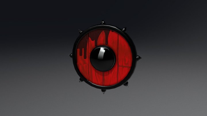Lowpoly shield 3D Model