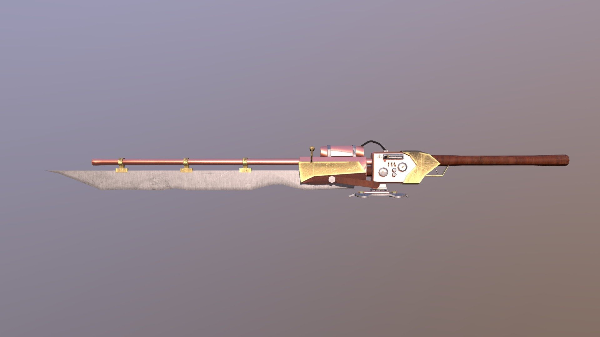 Model Gunblade - 3D model by janbosgra [74df944] - Sketchfab