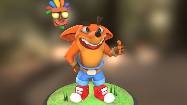 Smol Crash Bandicoot 3D Model